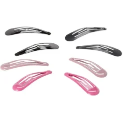 Barrette clic clac enfant métal uni x8