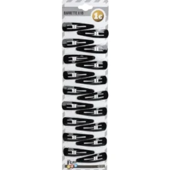 Barrette Clip x18 noir