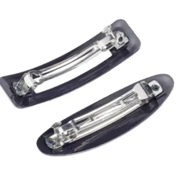 Barrette noire L9,5cm x2