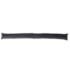 Bas de porte avec fixation adhésive tissu gris Ø8xL90cm
