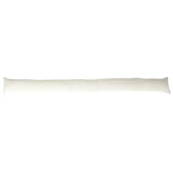 Bas de porte avec fixation adhésive tissu beige Ø8xL90cm