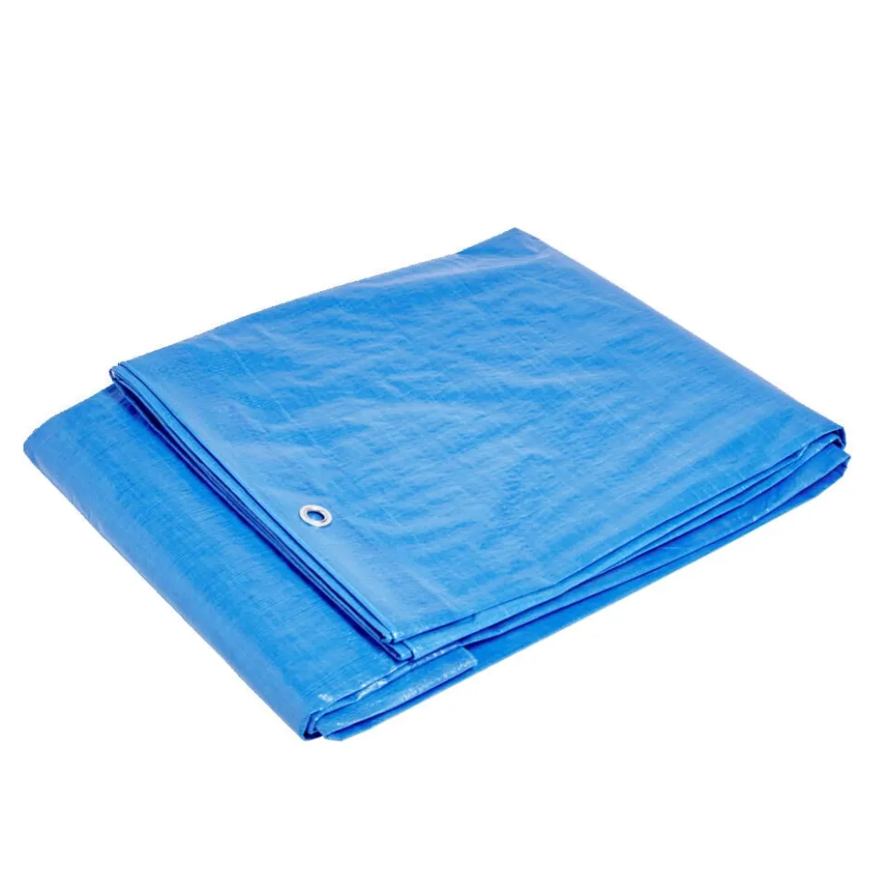 Bâche 3x4m - 100g/m² - PVC bleu