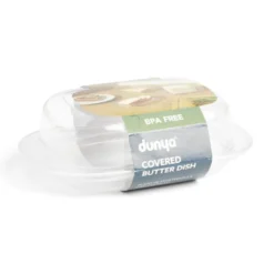 Beurrier plastique sans BPA 17,4x12,5xH6cm (2 modèles)
