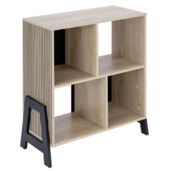 Bibliothèque Vivien 4 cases en bois 63x29,5xH70,5cm