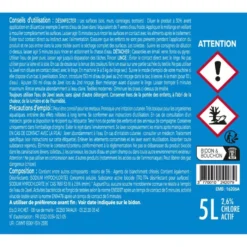 Bidon eau de javel 5L 2,6% chlore actif