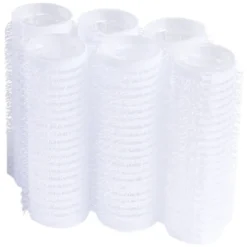 Bigoudi scratch latex blanc Ø2cm x6