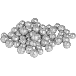 Bille décorative polystyrène pailletée Ø1,5cm x62 - 3 modèles