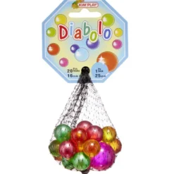 Bille en verre x20 + 1 boulard uni Diabolo