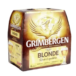 Bière blonde Grimbergen bouteille 6,7% vol. 6x25cl