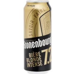 Bière blonde Kronenbourg Intense 7,2% canette 50cl