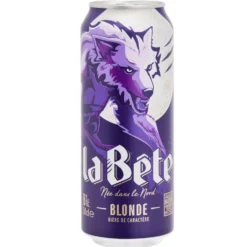 Bière blonde La Bête 8% canette 50cl