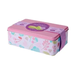 Biscuits macarons 160gr boîte métal 20x13xH7cm (2 modèles)