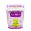 Biscuits macarons style cookies 4 parfums 14 pièces dans boîte 88gr