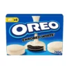Biscuits Oréo fourrés vanille enrobés chocolat blanc 246gr