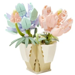 Bloc de construction pot de fleurs 3D avec plus de 250 pièces (2 modèles)