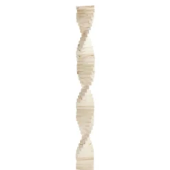 Bloc de construction tour en bois 7,5x7,5xH24cm (48 pièces)