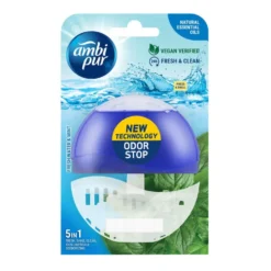 Bloc WC Ambi Pur 5 en 1 parfum eau fraîche et menthe - 55 ml