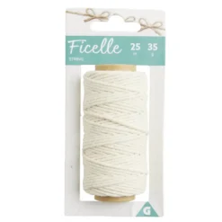 Bobine de ficelle en coton 25m