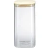 Bocal de conservation 1,6L en verre avec couvercle en bois