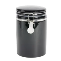 Bocal en céramique avec clip en métal Ø10xH16,5cm