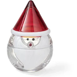 Bocal en verre avec couvercle design Père Noël (2 modèles)