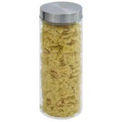 Bocal en verre avec couvercle inox - Lot de 4