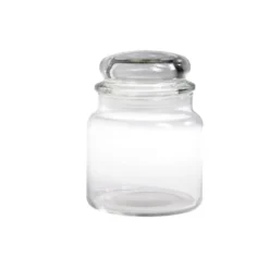 Bocal en verre transparent avec couvercle hermétique 500ml - H.13cm