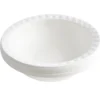 Bol carton x8 canne à sucre bagasse contour façon diamant blanc Ø17cm
