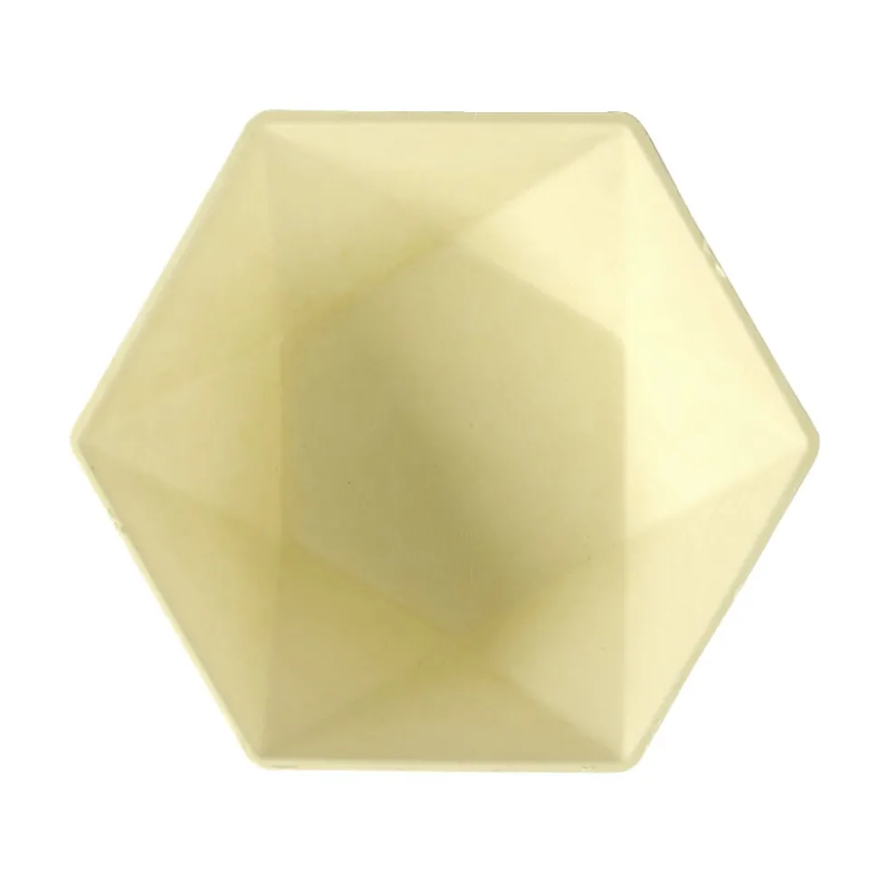Bol en carton x8 forme hexagonale beige