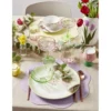 Bol en verre forme fleur Ø12xH5cm (2 modèles rose ou vert)