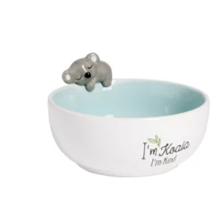 Bol koala dolomite blanc et bleu Ø14,5cm