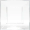Bol plastique carré transparent 12,4x12,4xH6,4 cm x12