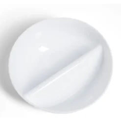 Bol plastique à 2 compartiments Ø18cm (2 modèles)
