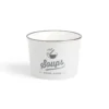 Bol à soupe 500ml faïence gris Ø12xH8,4cm