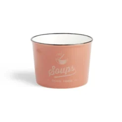 Bol à soupe 500ml faïence rouge Ø12xH8,4cm