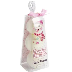 Bombe de bain empilée forme bonhomme de neige 3x100gr