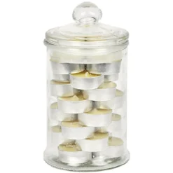 Bonbonnière avec 24 bougies chauffe-plat