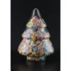 Bonbonnière en verre forme sapin Ø19,5xH28cm