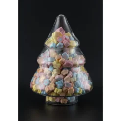 Bonbonnière en verre forme sapin Ø19,5xH28cm