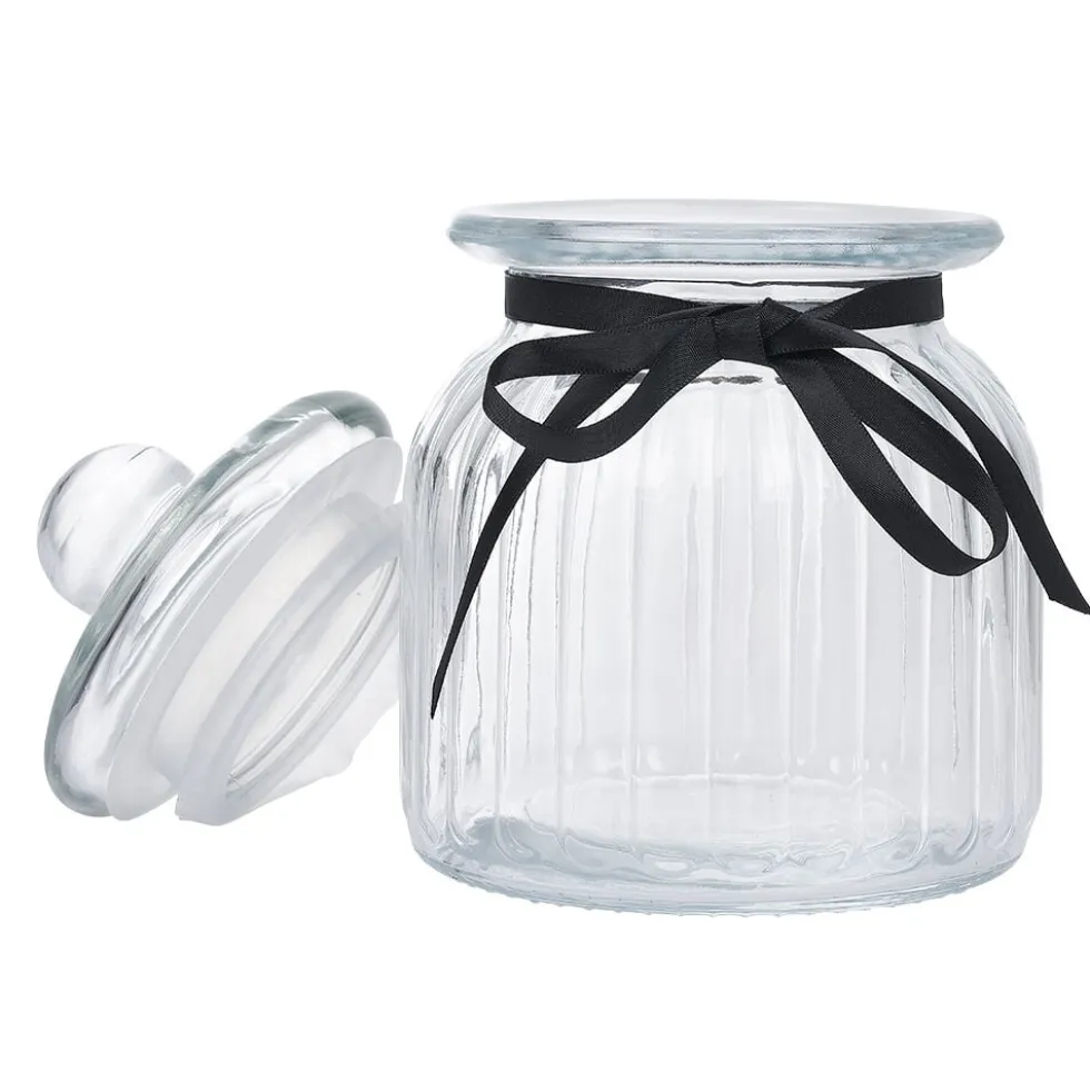 Bonbonnière en verre transparent 1,6L