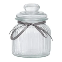 Bonbonnière en verre transparent 0,6L