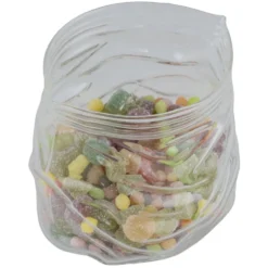 Bonbonnière forme sachet froissé 970ml verre transparent 13x12xH12cm