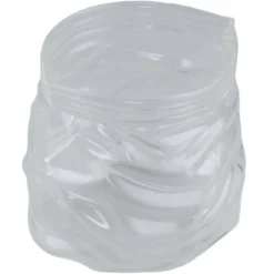 Bonbonnière forme sachet froissé 970ml verre transparent 13x12xH12cm