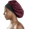Bonnet de douche satiné 28x24xH28cm (2 modèles)