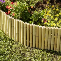 Bordure de jardin en bambou L120xH25cm
