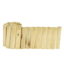 Bordure rondin bois de pin L180xH20cm