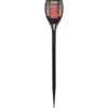 Borne solaire 3en1 effet flamme 28 LED multicolores télécommande