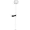 Borne solaire fleur à planter Ø8xH64cm