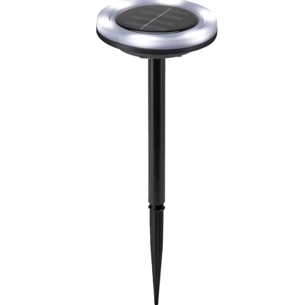 Borne solaire à planter forme anneau 6LED Ø10xH34cm