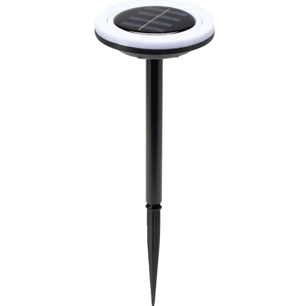 Borne solaire à planter forme anneau 6LED Ø10xH34cm